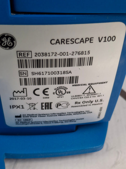 GE Healthcare Dinamap V100 - NIBP, SpO2, Temp Vital Signs Monitor