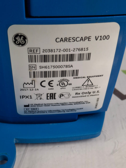 GE Healthcare Dinamap V100 - NIBP, SpO2, Temp Vital Signs Monitor