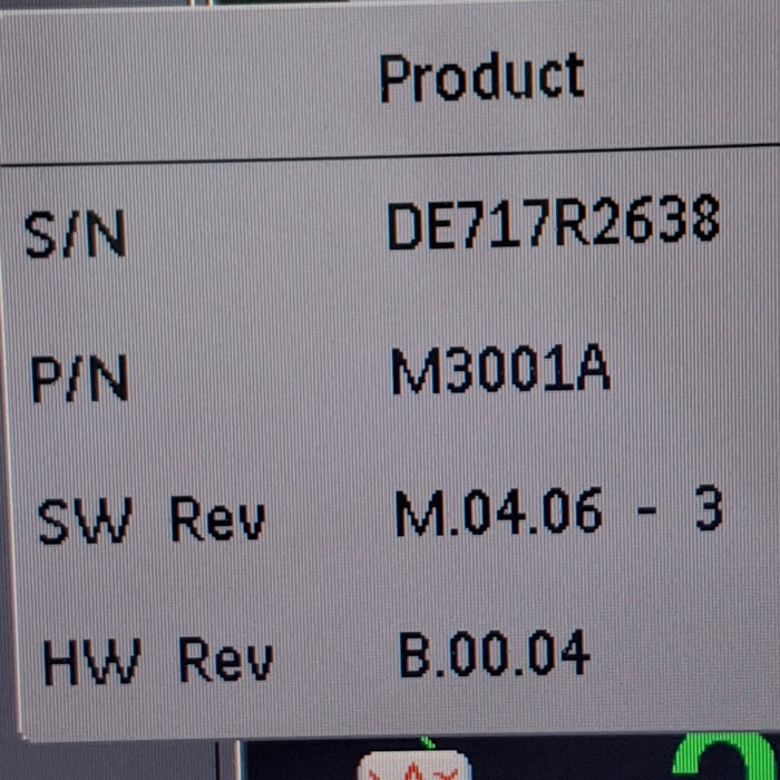 Philips M3001A-A01C06 Fast SpO2, NIBP, ECG, Temp, IBP MMS Module