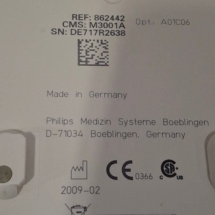 Philips M3001A-A01C06 Fast SpO2, NIBP, ECG, Temp, IBP MMS Module