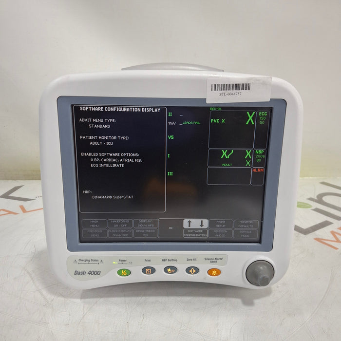 GE Healthcare Dash 4000 - Masimo SpO2 Patient Monitor