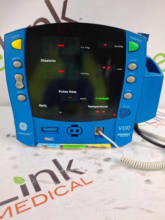 GE Healthcare Dinamap V100 - NIBP, SpO2, Temp Vital Signs Monitor
