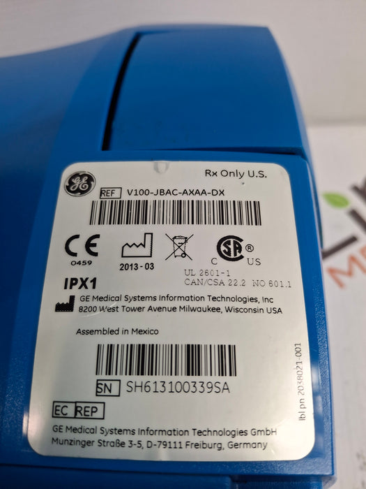 GE Healthcare Dinamap V100 - NIBP, SpO2, Temp Vital Signs Monitor