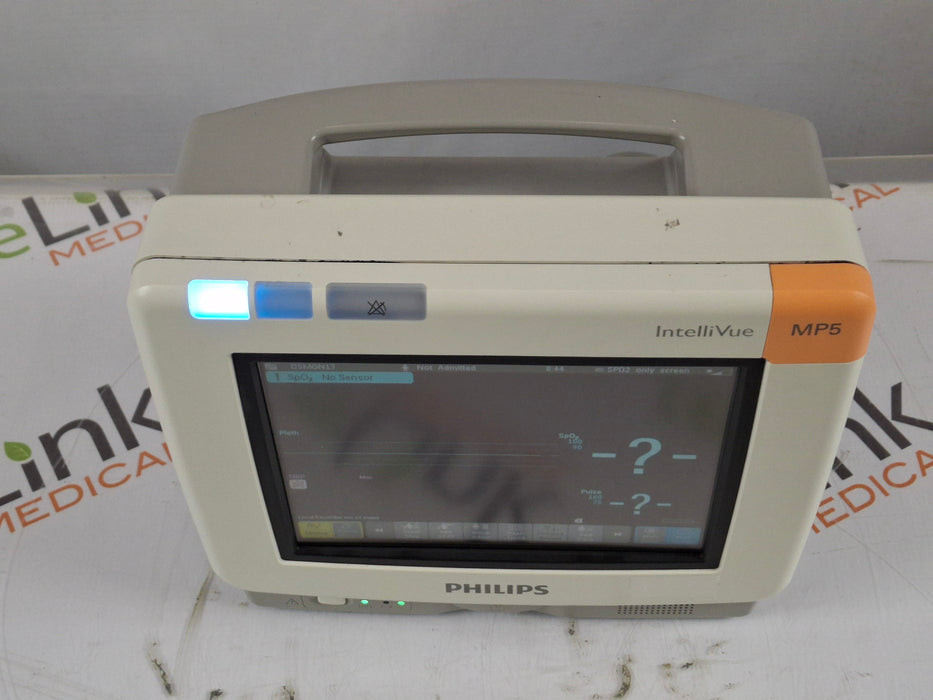 Philips Intellivue MP5 - ECG, OxiMax SpO2, NIBP Patient Monitor