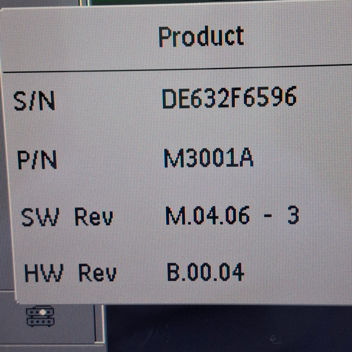 Philips M3001A-A01C06 Fast SpO2, NIBP, ECG, Temp, IBP MMS Module