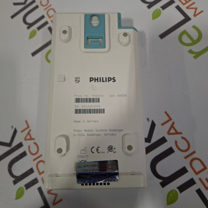 Philips M3001A-A01C06 Fast SpO2, NIBP, ECG, Temp, IBP MMS Module