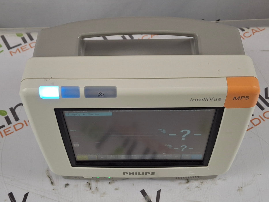 Philips Intellivue MP5 - ECG, OxiMax SpO2, NIBP Patient Monitor