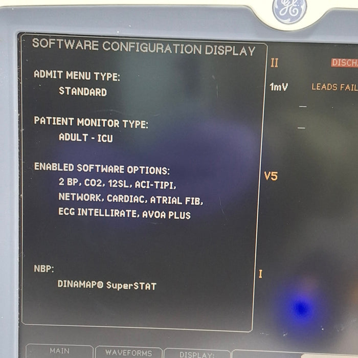 GE Healthcare Dash 5000 - GE/Nellcor SpO2 Patient Monitor