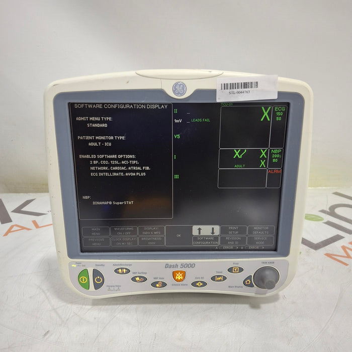 GE Healthcare Dash 5000 - GE/Nellcor SpO2 Patient Monitor