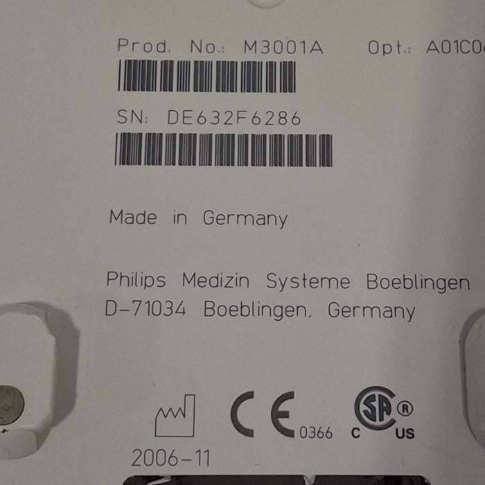 Philips M3001A-A01C06 Fast SpO2, NIBP, ECG, Temp, IBP MMS Module