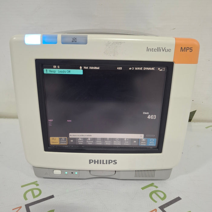 Philips Intellivue MP5 - ECG, Fast SpO2, NIBP, CO2 Patient Monitor