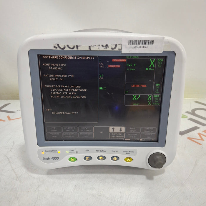 GE Healthcare Dash 4000 - GE/Nellcor SpO2 Patient Monitor