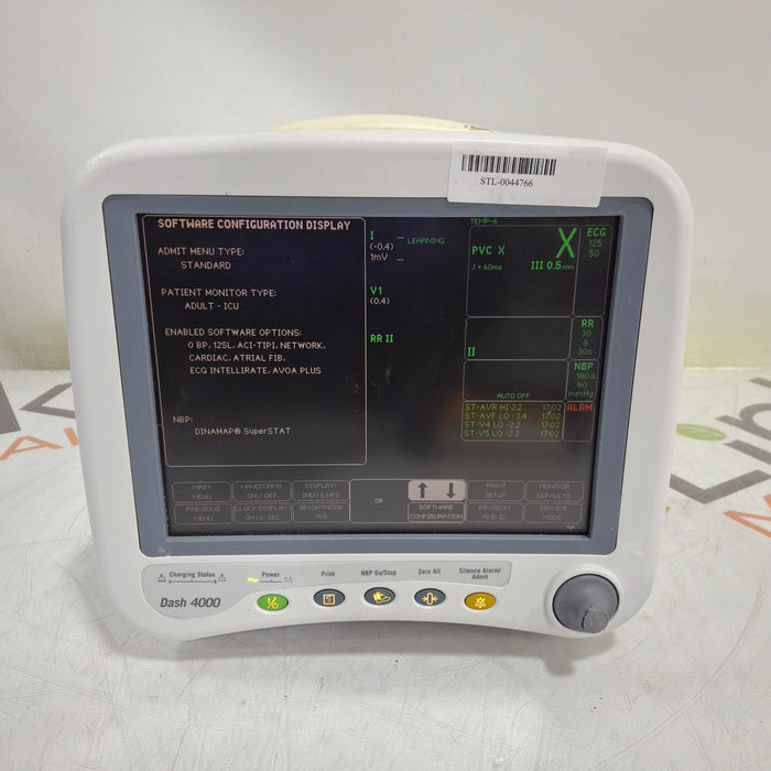 GE Healthcare Dash 4000 - GE/Nellcor SpO2 Patient Monitor