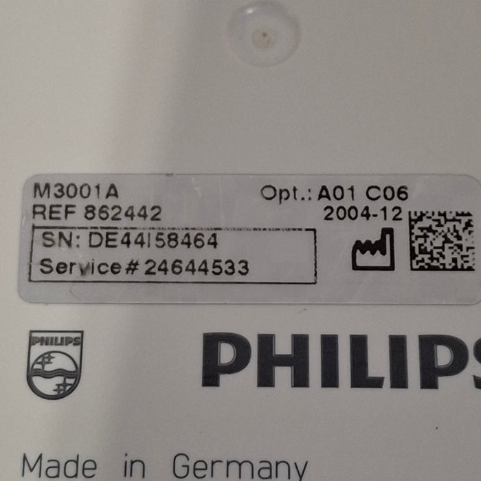 Philips M3001A-A01C06 Fast SpO2, NIBP, ECG, Temp, IBP MMS Module