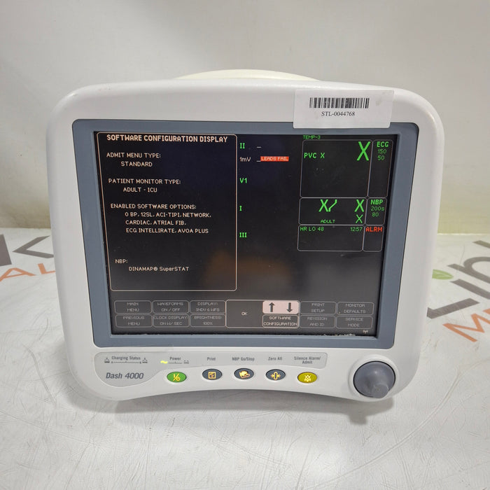 GE Healthcare Dash 4000 - GE/Nellcor SpO2 Patient Monitor