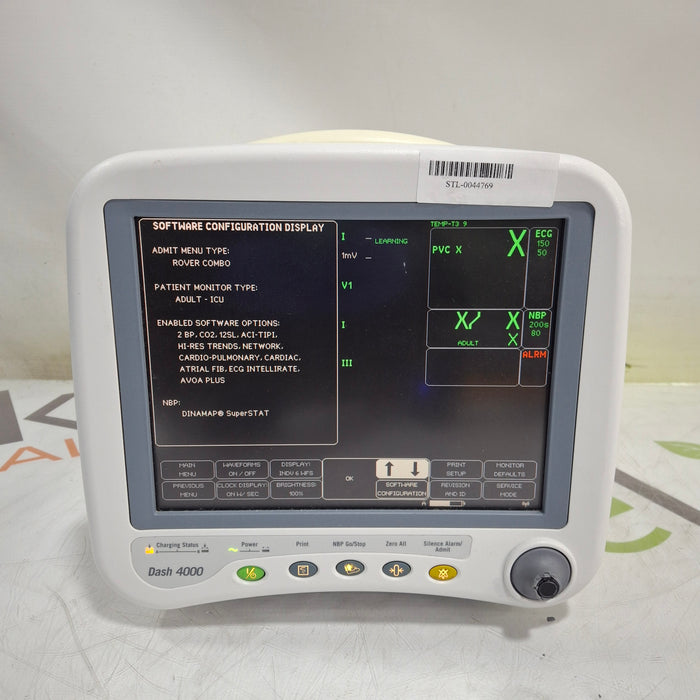 GE Healthcare Dash 4000 - GE/Nellcor SpO2 Patient Monitor