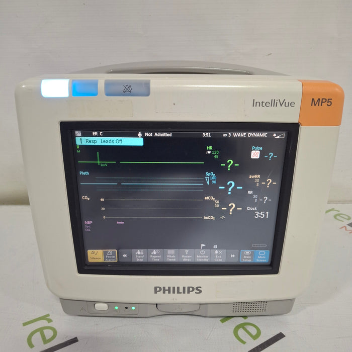 Philips Intellivue MP5 - ECG, Fast SpO2, NIBP, CO2 Patient Monitor