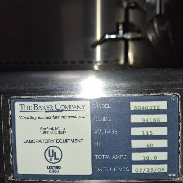 The Baker Company SG403A TX SterilchemGARD III Advance