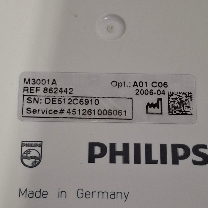 Philips M3001A-A01C06 Fast SpO2, NIBP, ECG, Temp, IBP MMS Module