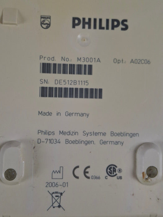 Philips M3001A-A02C06 OxiMax SpO2, NIBP, ECG, Temp, IBP MMS Module