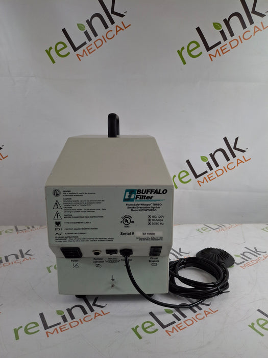 Buffalo Filter PlumeSafe Whisper Turbo Smoke Evacuation System