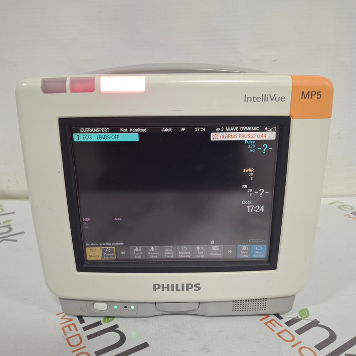 Philips Intellivue MP5 - ECG, Fast SpO2, NIBP, CO2 Patient Monitor