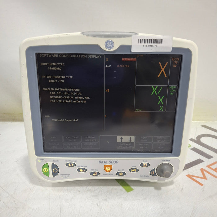 GE Healthcare Dash 5000 - GE/Nellcor SpO2 Patient Monitor