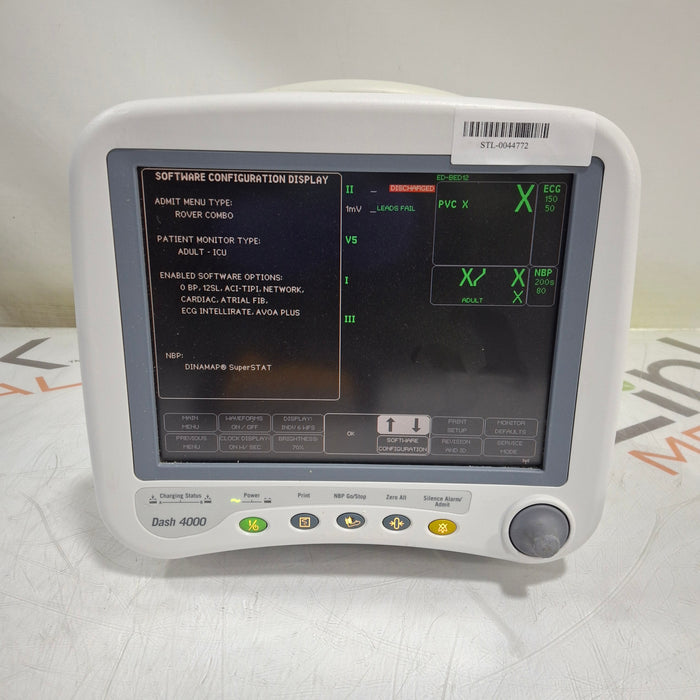GE Healthcare Dash 4000 - GE/Nellcor SpO2 Patient Monitor