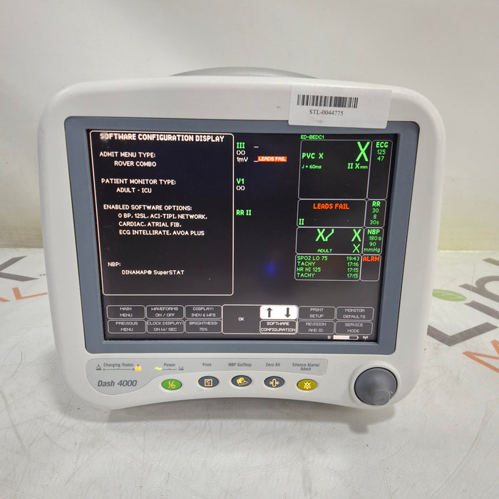 GE Healthcare Dash 4000 - GE/Nellcor SpO2 Patient Monitor