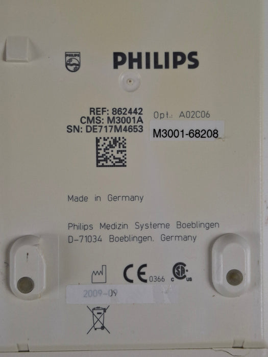 Philips M3001A-A02C06 OxiMax SpO2, NIBP, ECG, Temp, IBP MMS Module