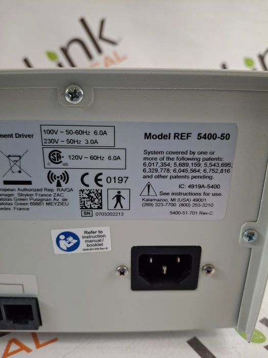 Stryker 5400-050 Core Powered Instrument Driver