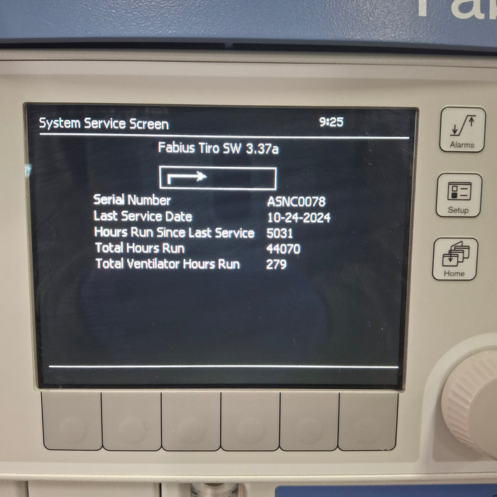 Draeger Medical Fabius Tiro Anesthesia Machine