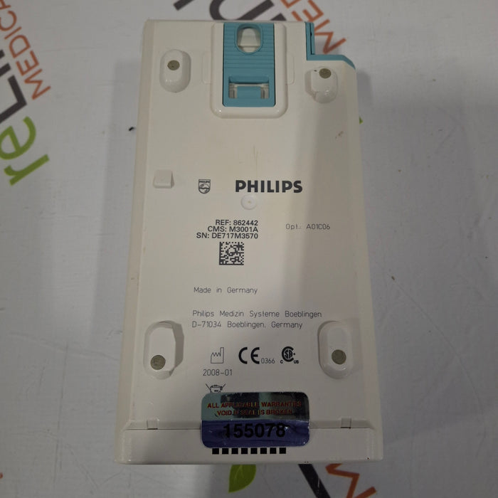 Philips M3001A-A01C06 Fast SpO2, NIBP, ECG, Temp, IBP MMS Module