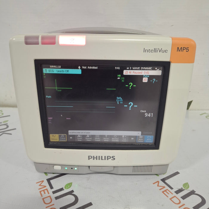 Philips Intellivue MP5 - ECG, Fast SpO2, NIBP, CO2 Patient Monitor