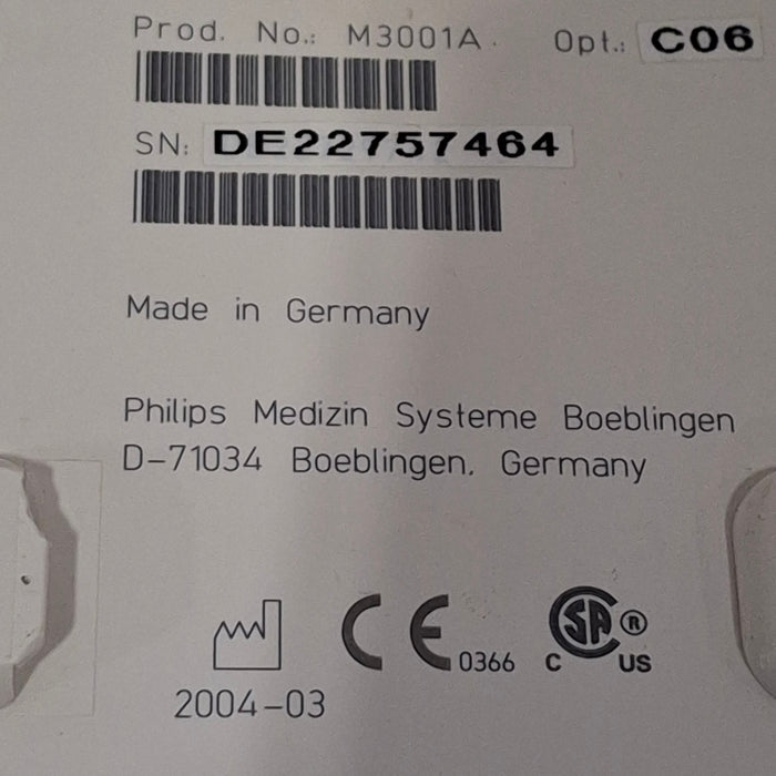 Philips M3001A-C06 Fast SpO2, NIBP, ECG, Temp, IBP MMS Module