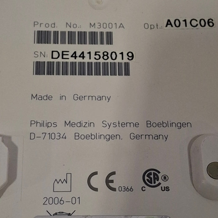 Philips M3001A-A01C06 Fast SpO2, NIBP, ECG, Temp, IBP MMS Module