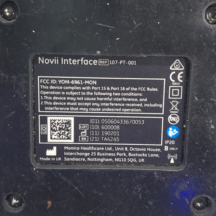 Monica Healthcare Limited 107-PT-001 Fetal Monitor