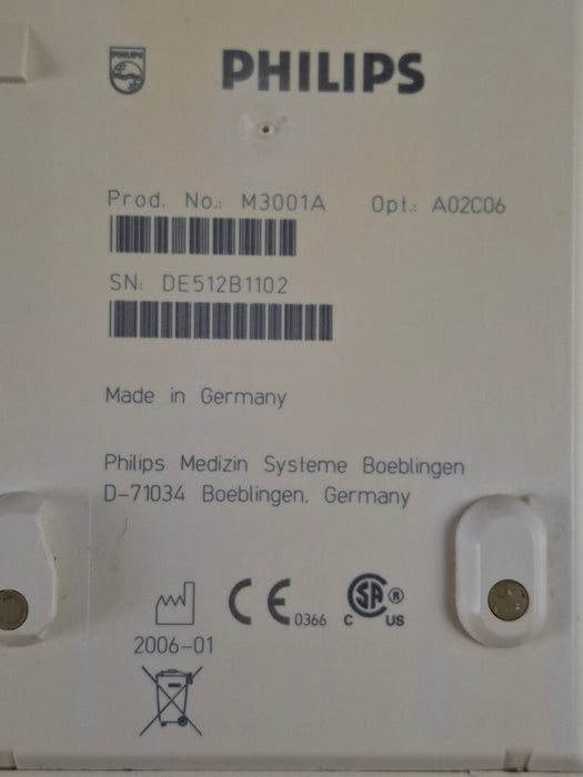 Philips M3001A-A02C06 OxiMax SpO2, NIBP, ECG, Temp, IBP MMS Module