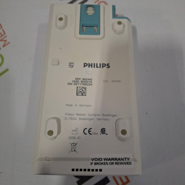 Philips M3001A-A01C06 Fast SpO2, NIBP, ECG, Temp, IBP MMS Module