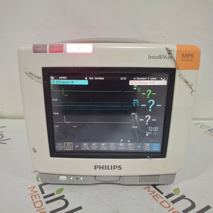 Philips IntelliVue MP5 Anesthesia Fast SpO2, ECG, NBP Patient Monitor