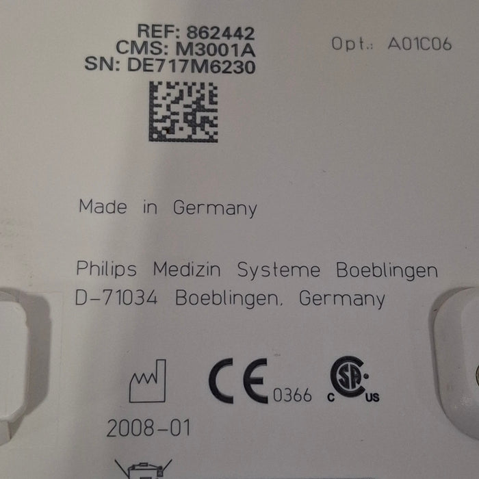Philips M3001A-A01C06 Fast SpO2, NIBP, ECG, Temp, IBP MMS Module