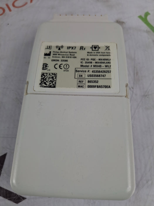 Philips MX40 WLAN ECG 865352 Telemetry Transmitter