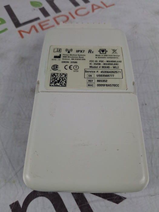 Philips MX40 WLAN ECG 865352 Telemetry Transmitter