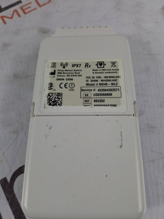 Philips MX40 WLAN ECG 865352 Telemetry Transmitter