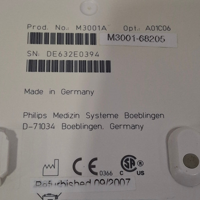 Philips M3001A-A01C06 Fast SpO2, NIBP, ECG, Temp, IBP MMS Module