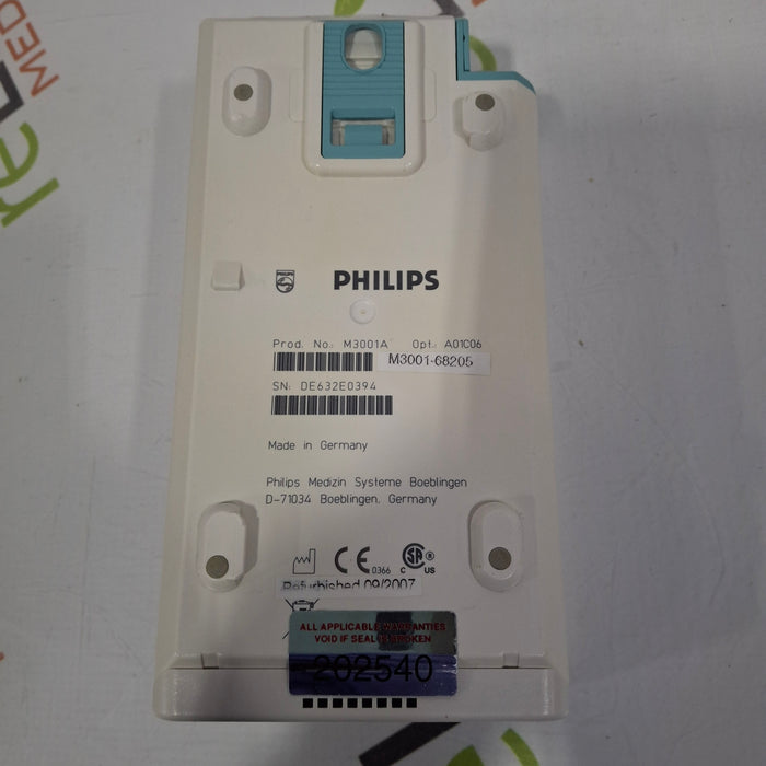 Philips M3001A-A01C06 Fast SpO2, NIBP, ECG, Temp, IBP MMS Module