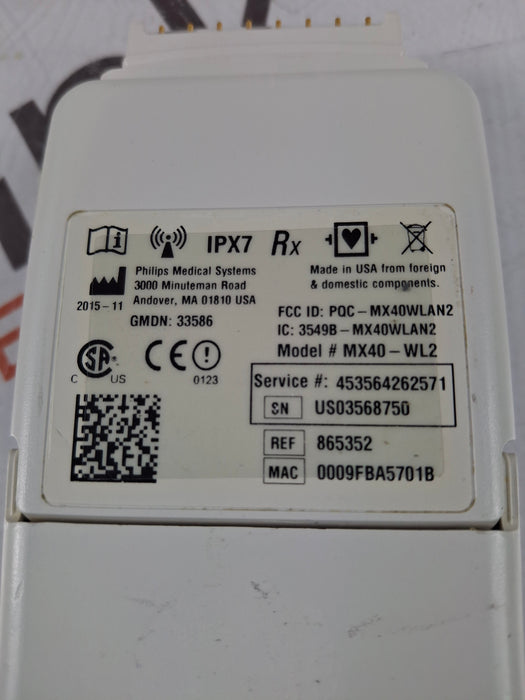 Philips MX40 WLAN ECG 865352 Telemetry Transmitter