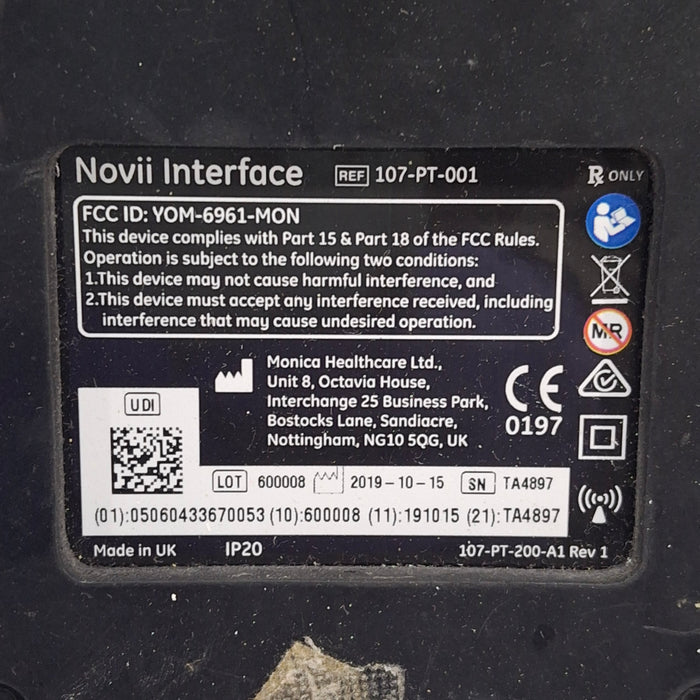 Monica Healthcare Limited 107-PT-001 Fetal Monitor