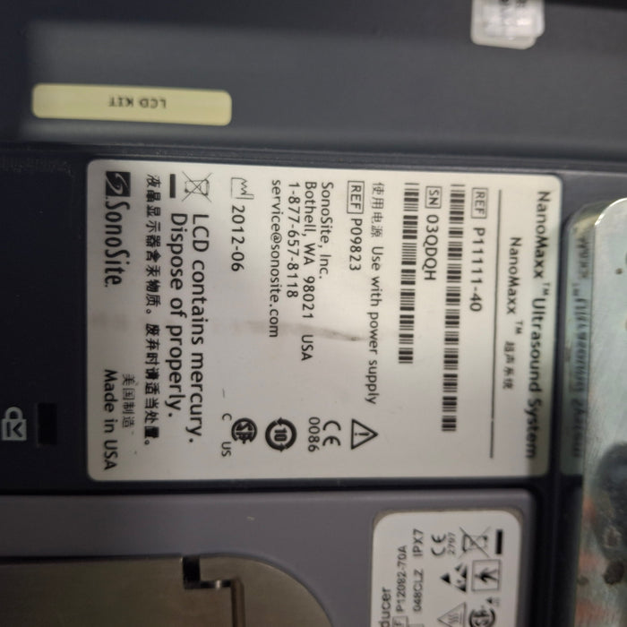 Sonosite NanoMaxx Ultrasound