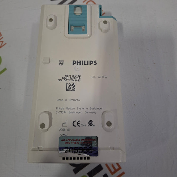 Philips M3001A-A01C06 Fast SpO2, NIBP, ECG, Temp, IBP MMS Module